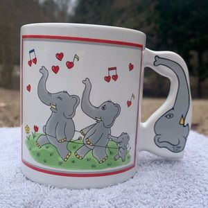 A.M.L. Vintage Dancing Elephant Mug